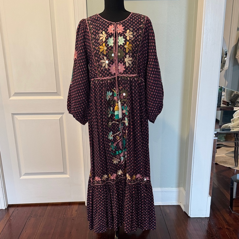 Figue Lottie Dress with Floral Pattern